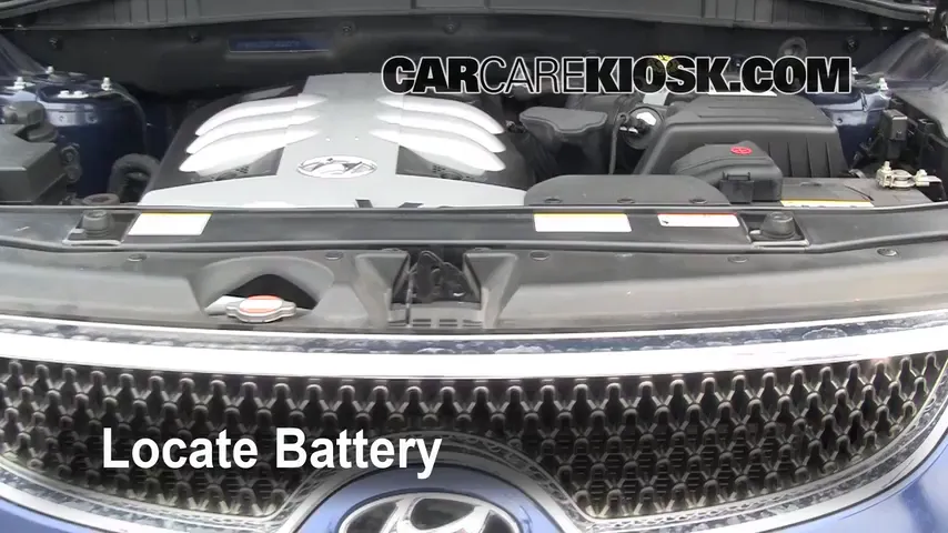 2008 Hyundai Veracruz GLS 3.8L V6 Battery Replace
